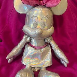 Disney Silver and Pink Collectible Plush